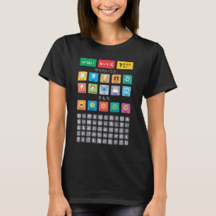 Camiseta Autismo japonês AAC PECS Apontando Comunicação 03