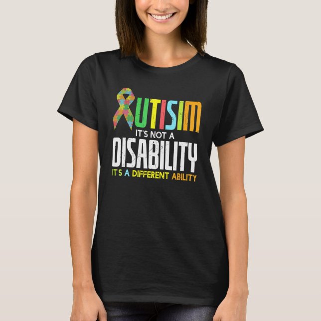Camiseta Autismo legal Sem Deficiência Apenas Outro Carro D (Frente)