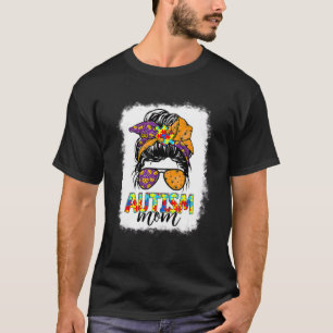 Camiseta Autismo Mãe A Vida Mensageira Do Cabelo Do Freio H