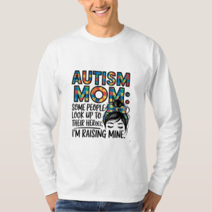 Camiseta Autismo Mãe Algumas Pessoas Olham para os Heróis