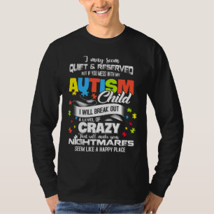Camiseta Autismo Mãe Autismo Quebra-cabeça