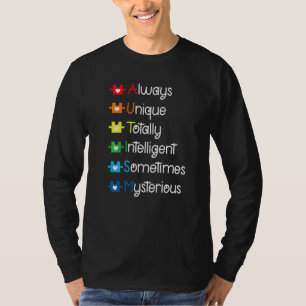 Camiseta Autismo Mãe Autismo Sensibilização Meninas Autista