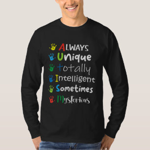 Camiseta Autismo Mãe Autismo Sensibilização Meninas Autista