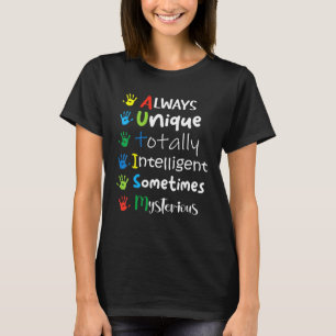 Camiseta Autismo Mãe Autismo Sensibilização Rapazes Autista