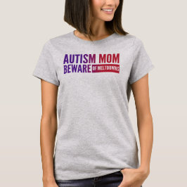 Camiseta Autismo Mãe - Camisa-T básica feminina