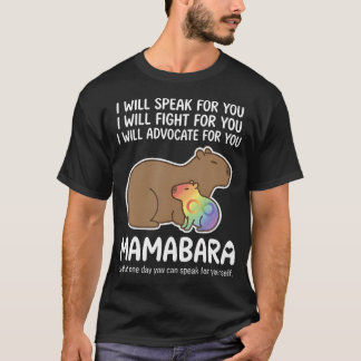Camiseta Autismo Mãe Capivara Mamabara Neurodiversidade