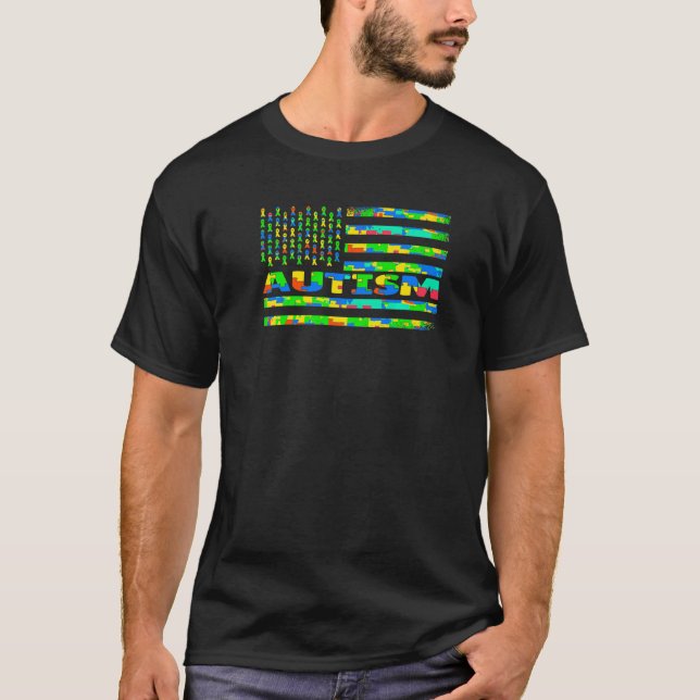 Camiseta Autismo Mãe Conscientista Quebra-cabeça Sinalizado (Frente)