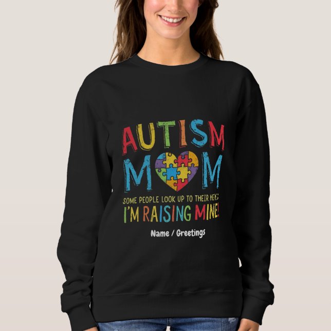 Camiseta Autismo Mãe Dando Algumas Pessoas Procurando Seus  (Frente)