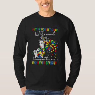Camiseta Autismo Mãe Girassóis Autismo Vem Com A Mãe Neve