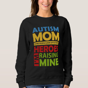 Camiseta Autismo Mãe Levantando Meu Herói