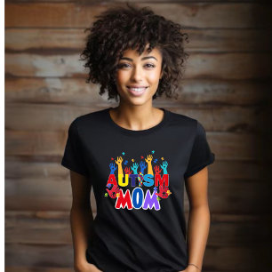 Camiseta Autismo Mãe- Mãos-Quebra-cabeça