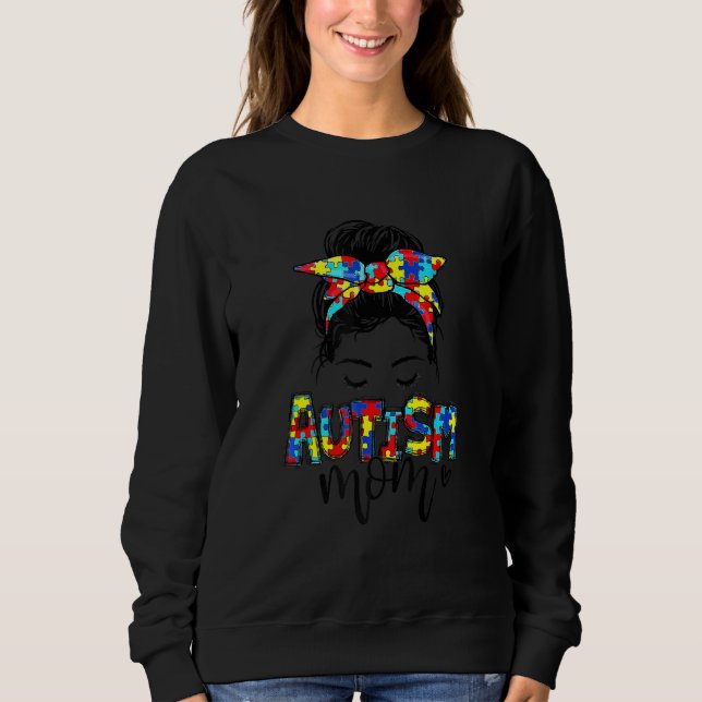 Camiseta Autismo Mãe Mensagem Cabelo Arroado Autismo Quebra (Frente)