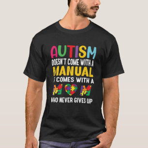 Camiseta Autismo Mãe Mulheres Autismo Sensibilização Mãe Bo