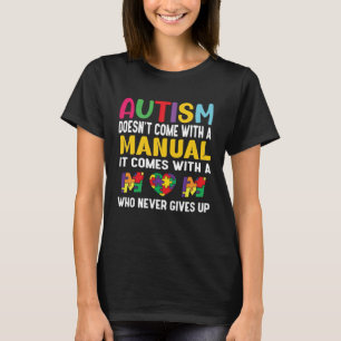 Camiseta Autismo Mãe Mulheres Autismo Sensibilização Mãe Bo