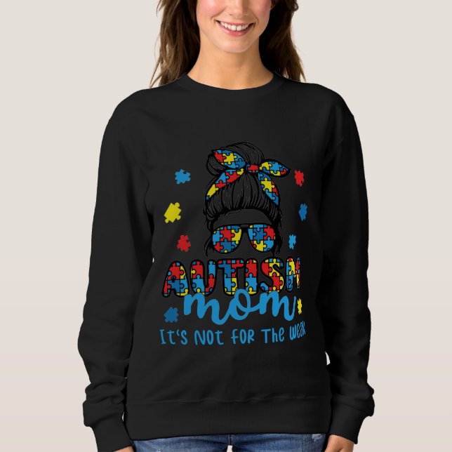 Camiseta Autismo Mãe Não É Para O Fraco Autismo Mensageiro  (Frente)