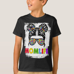 Camiseta Autismo Mãe Vida Mensageira Dia da Mãe Mãe Vida Mã