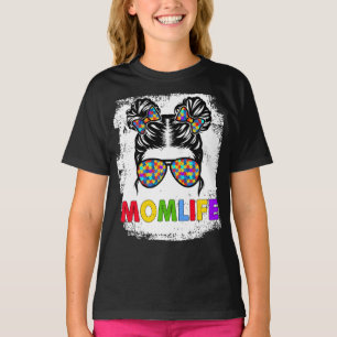 Camiseta Autismo Mãe Vida Mensageira Dia da Mãe Mãe Vida Mã