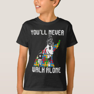 Camiseta Autismo Mãe Você Nunca Irá Andar Sozinha Para Apoi