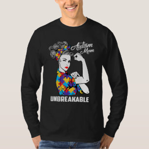 Camiseta Autismo Mamãe Consciência Autismo Inseparável Pres