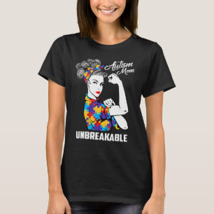 Camiseta Autismo Mamãe Consciência Autismo Inseparável Pres