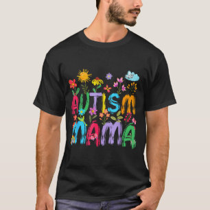 Camiseta Autismo mamãe mamãe consciência do autismo apoio f