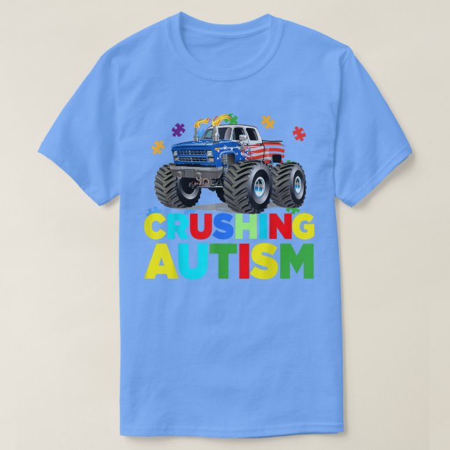 Camiseta Autismo Mega Truck71 (Frente do Design)
