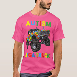 Camiseta Autismo Mega Truck Men Mulheres Crianças Engraçada