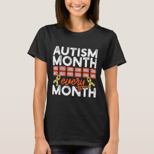 Camiseta Autismo Mês A Mês Deficiência Sensibilização Su