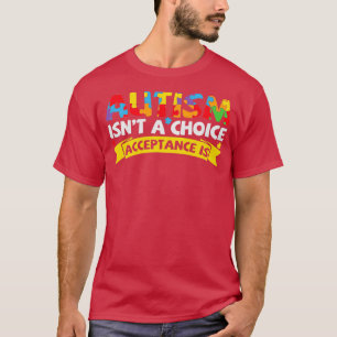 Camiseta Autismo Não É Aceitação De Escolha É Autismo Engra