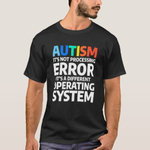 Camiseta Autismo Não É Um Erro De Processamento Conscientiz