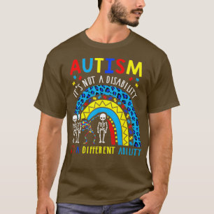 Camiseta Autismo Não É Uma Deficiência É Um Abilito Diferen