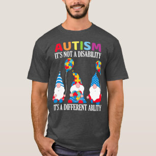 Camiseta Autismo Não É Uma Deficiência É Uma Habilidade Dif