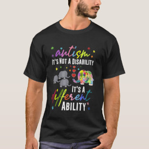 Camiseta AUTISMO Não é uma Deficiência É uma Habilidade Dif