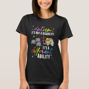 Camiseta AUTISMO Não é uma Deficiência É uma Habilidade Dif