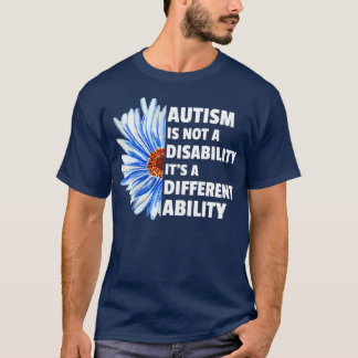 Camiseta autismo não é uma deficiência itx27s um hálito dif