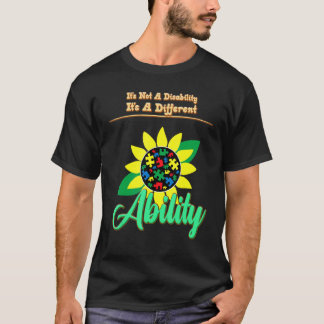 Camiseta Autismo Não É Uma Deficiência Sarcástico