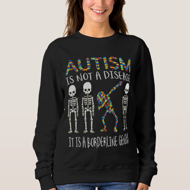Camiseta Autismo Não É Uma Doença É Um Gênio De Borda (Frente)
