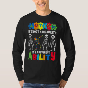 Camiseta Autismo Não é uma incapacidade É um hálibi diferen