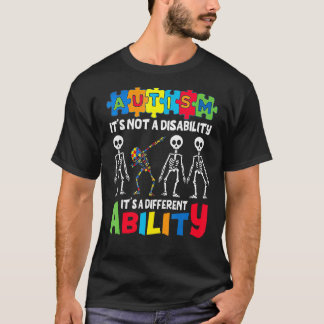 Camiseta Autismo Não é uma incapacidade É um hálibi diferen