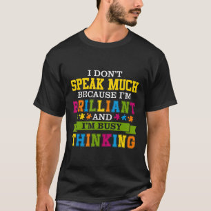 Camiseta Autismo - Não Falo Muito Porque Sou Autista Brilha