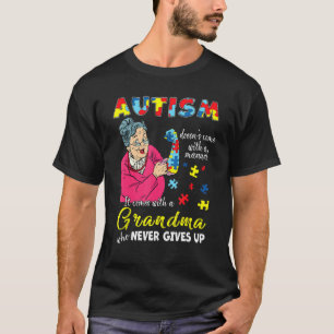 Camiseta Autismo não vem com uma avó manual que nunca
