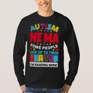 Camiseta Autismo Nova Pessoas Mãe Procura Seus Heróis Ascen