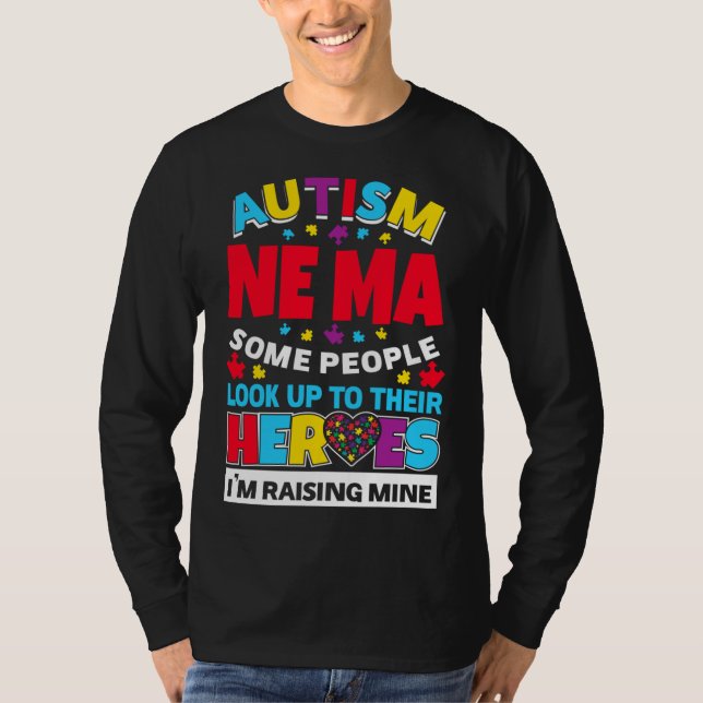 Camiseta Autismo Nova Pessoas Mãe Procura Seus Heróis Ascen (Frente)