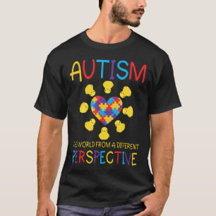Camiseta Autismo-O Mundo De Uma Perspectiva Diferente-Auti