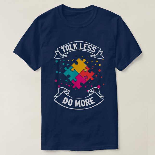 Camiseta Autismo Oferece Presentes Para Homens Sensibilizad (Frente do Design)