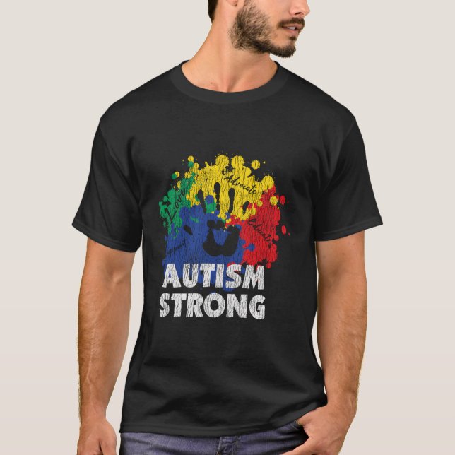 Camiseta Autismo Orgulha Forte Consciência Autista (Frente)