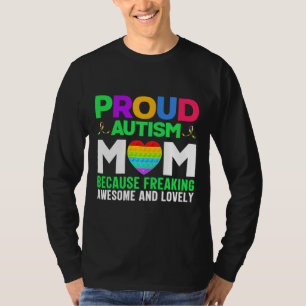 Camiseta Autismo Orgulhoso Mãe Autismo Sensibilização Supor