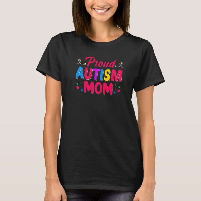 Camiseta Autismo Orgulhoso Mamãe Crianças Autismo Irmãs Boy (Frente)
