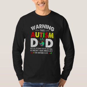 Camiseta Autismo Pai Usa Paciência Em Seus Filhos Autismo A