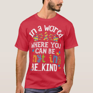 Camiseta Autismo para Homens Meninas Meninas Crianças Profe